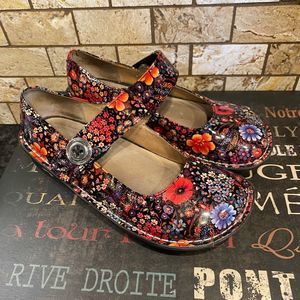 Alegria Paloma Midnight Garden Patent Leather Mary Jane 38